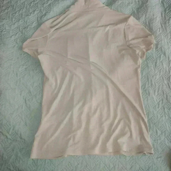 Karl Lagerfeld cement BM Jersey close pearl buttons 6 Small never worn lost tag - Picture 2 of 3